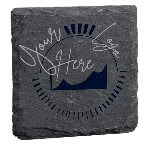 Square Personalized Slate Coaster (Set of 4)