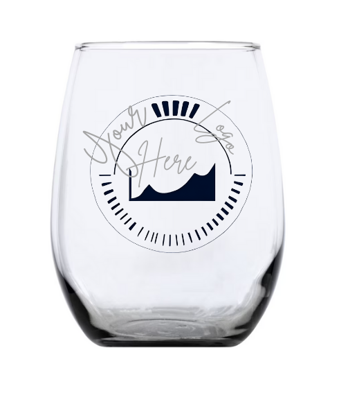 Custom Laser Engraved Stemless Wine Glass (Tinted)